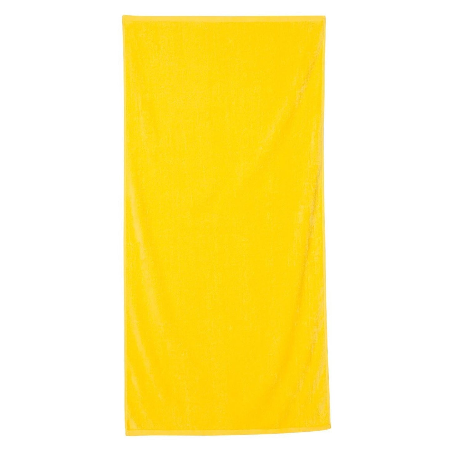 Black Velour Beach Towel - Q-Tees - Soft Cotton