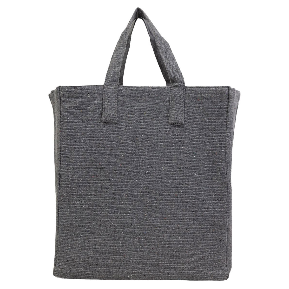 Black Tote Bags - Q-Tees - Recycled Canvas Material