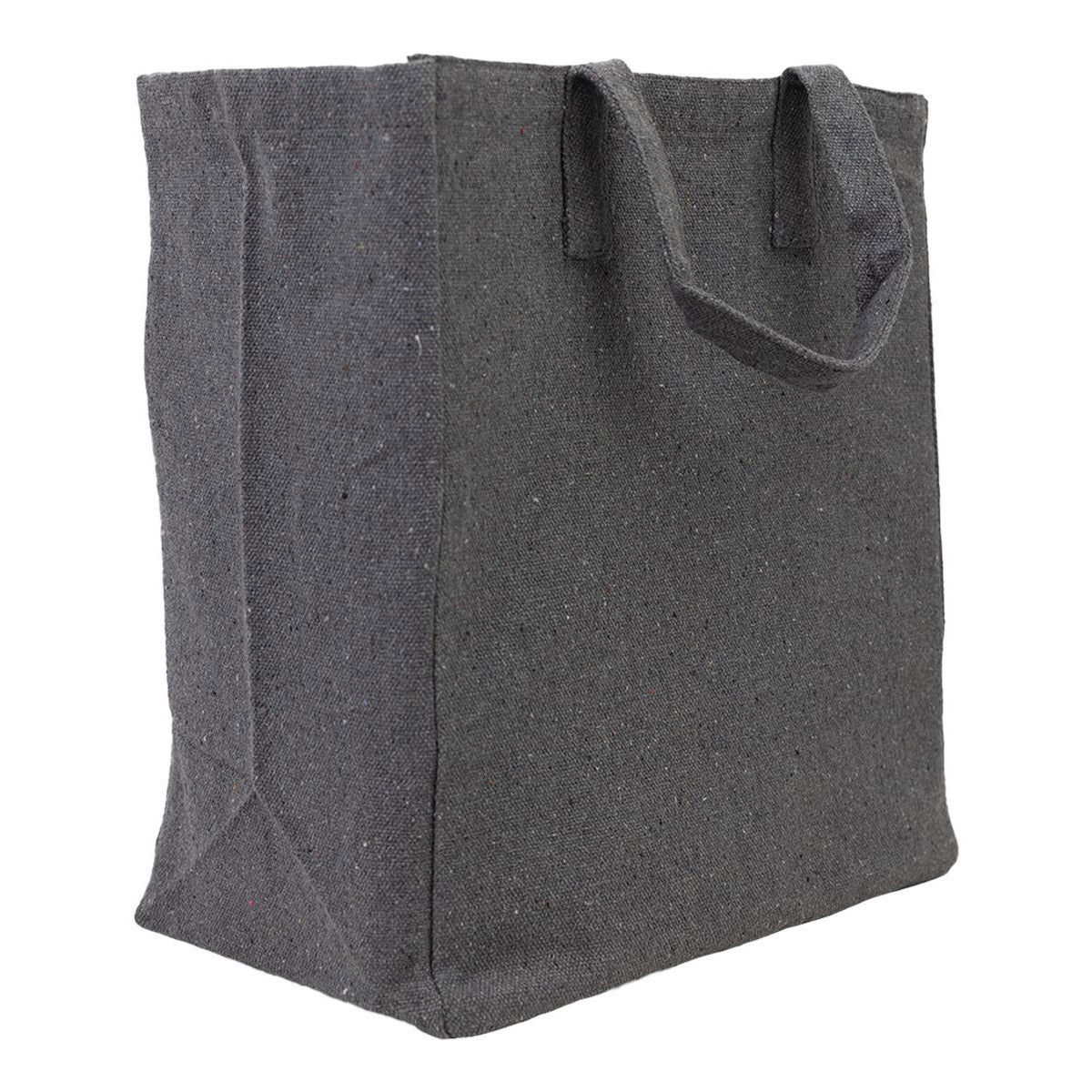 Black Tote Bags - Q-Tees - Recycled Canvas Material