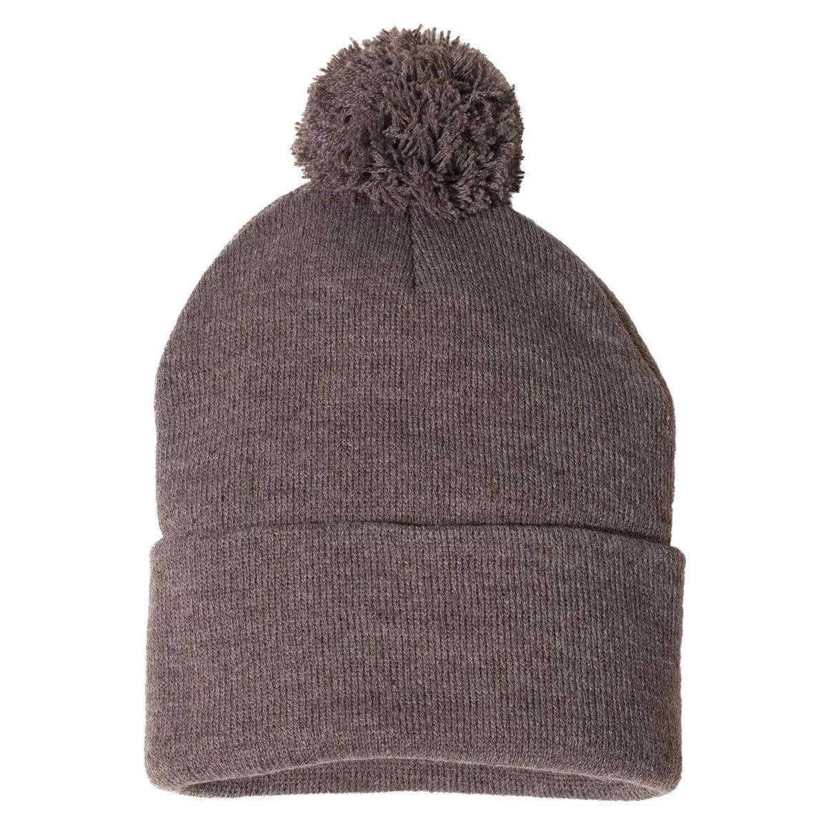 Black Beanies - Sportsman - Cozy Knit with Pom Pom