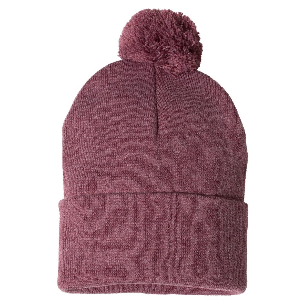 Black Beanies - Sportsman - Cozy Knit with Pom Pom