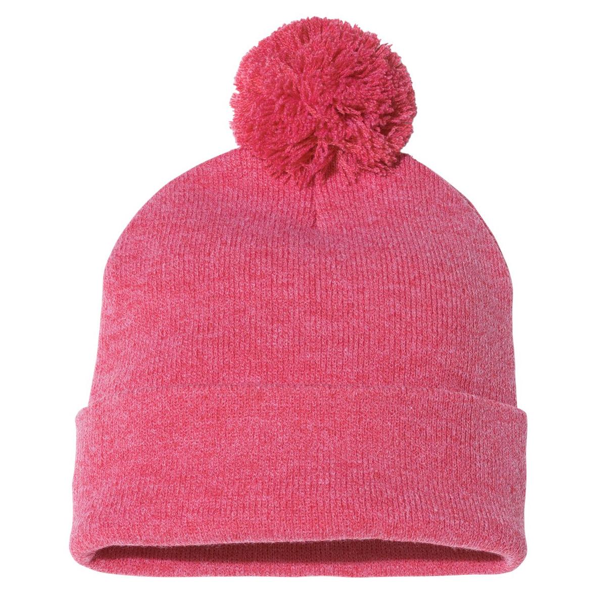 Black Beanies - Sportsman - Cozy Knit with Pom Pom