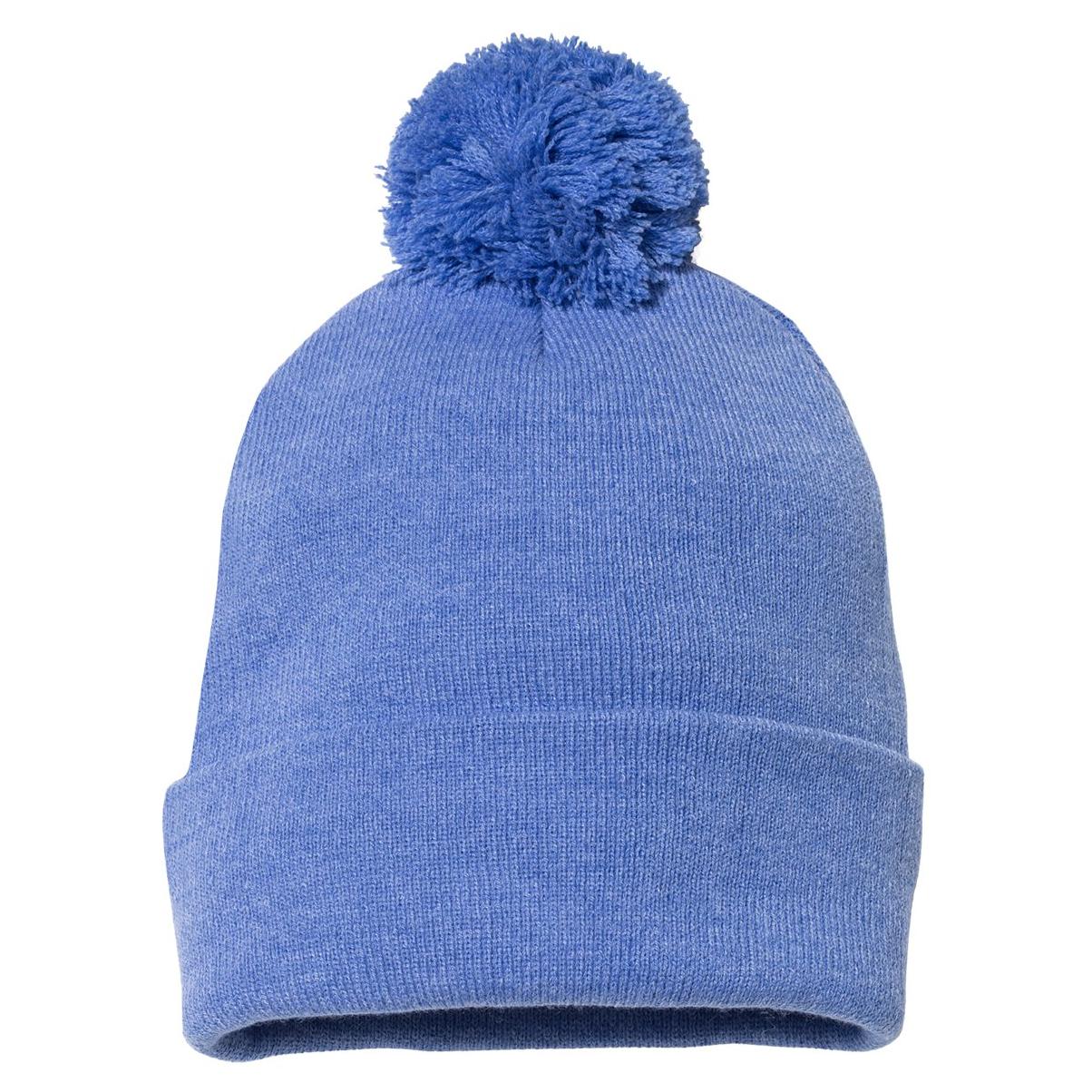 Black Beanies - Sportsman - Cozy Knit with Pom Pom