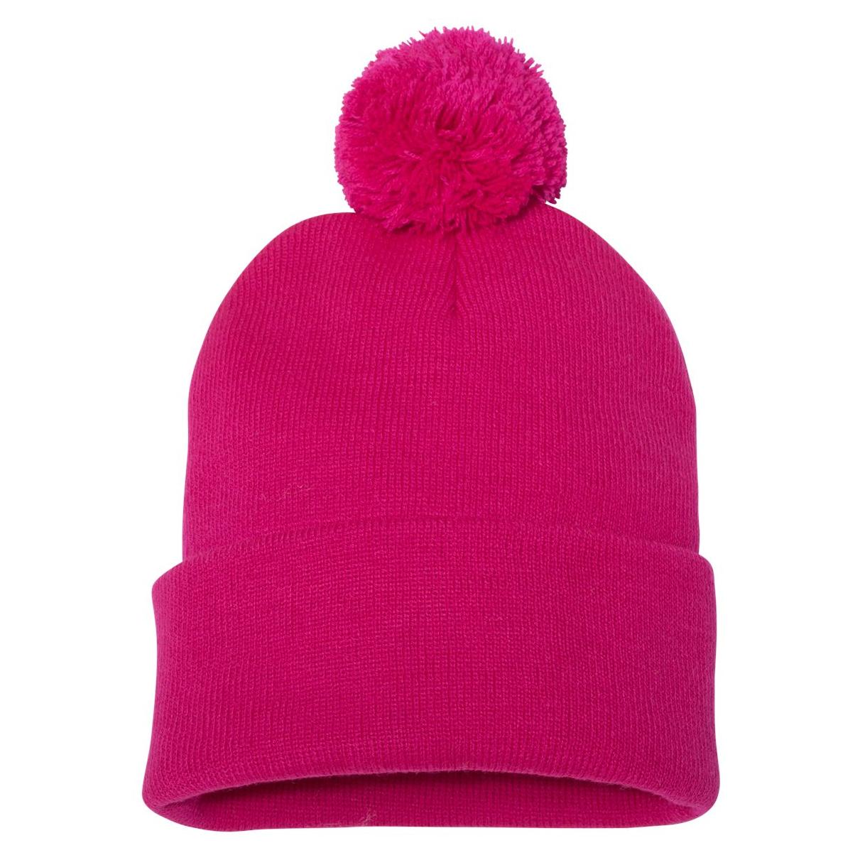 Black Beanies - Sportsman - Cozy Knit with Pom Pom
