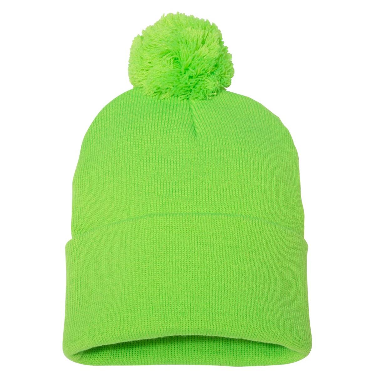 Black Beanies - Sportsman - Cozy Knit with Pom Pom