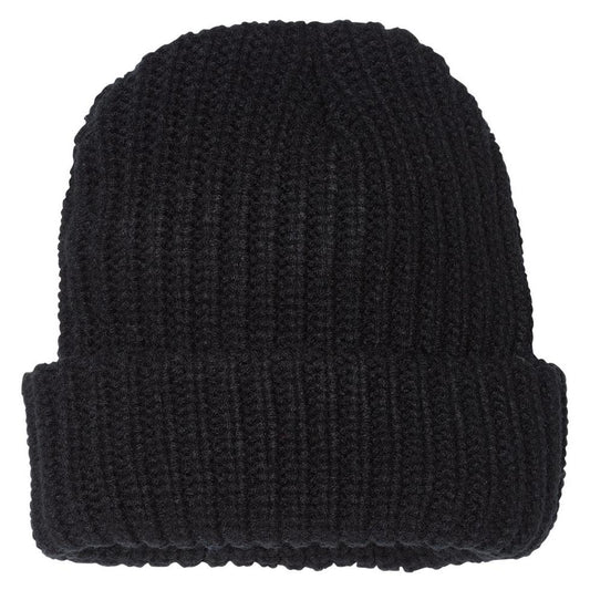 Black/Natural Beanies - Sportsman - Stylish Knitwear