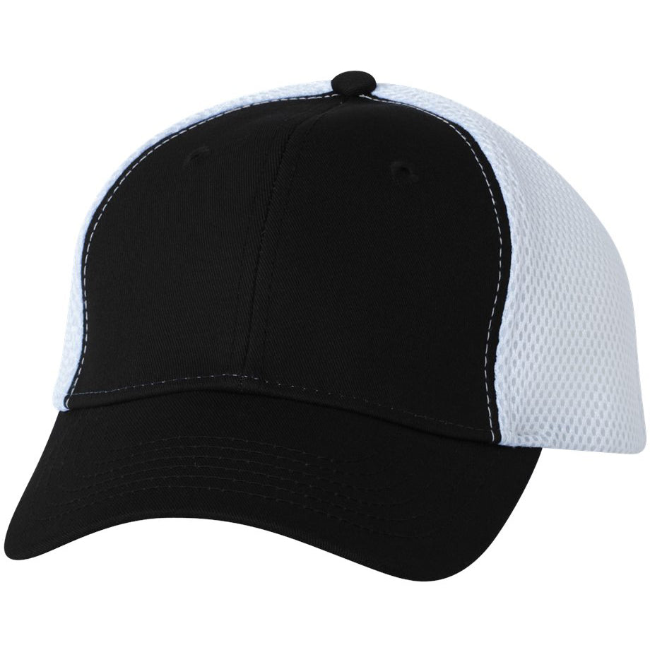 Black Ball Caps - Sportsman - Durable Mesh-Back