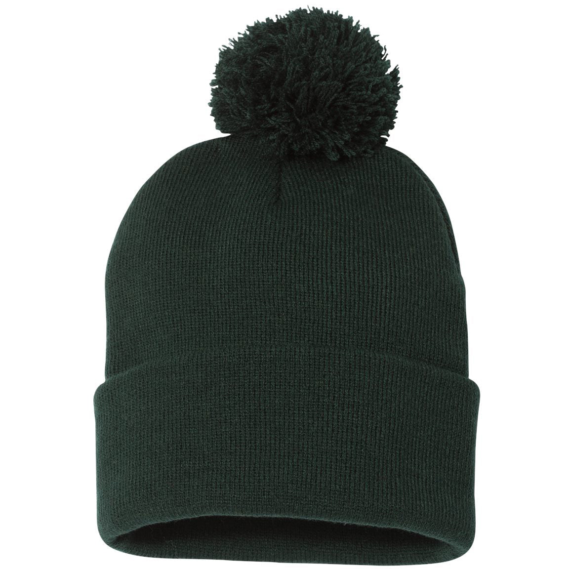 Black Beanies - Sportsman - Cozy Knit with Pom Pom