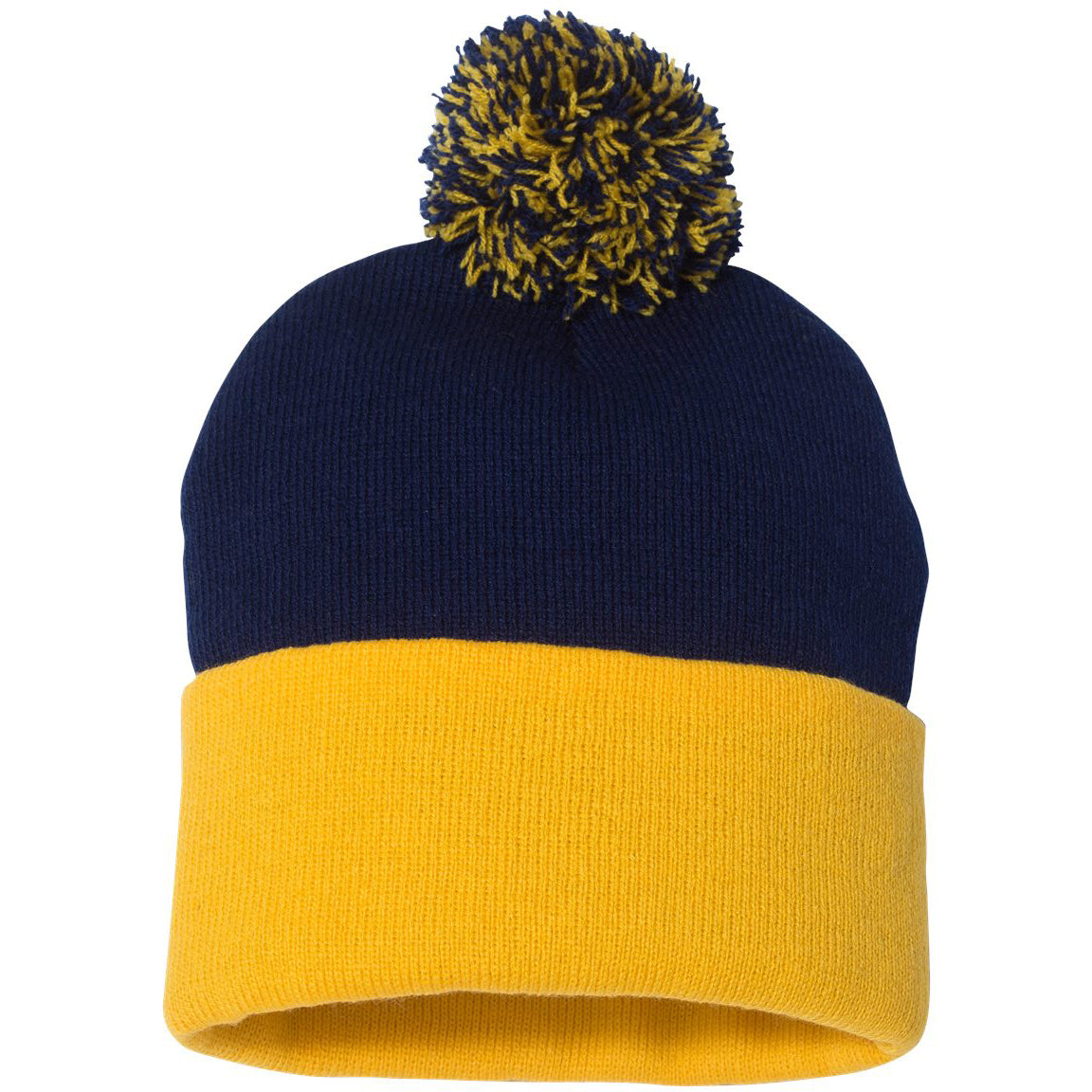 Black Beanies - Sportsman - Cozy Knit with Pom Pom