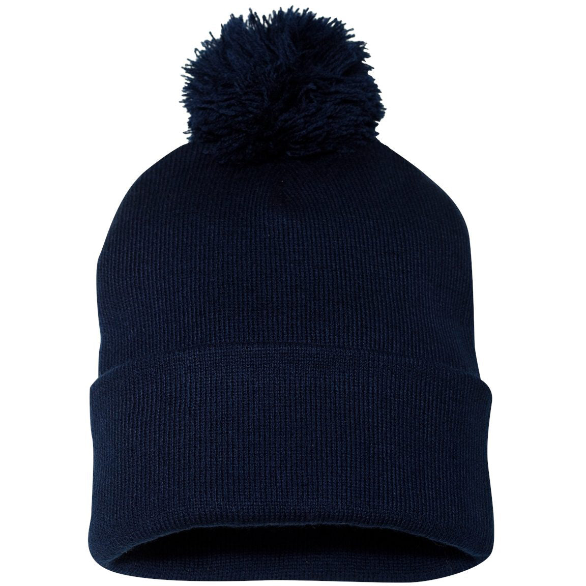 Black Beanies - Sportsman - Cozy Knit with Pom Pom