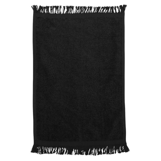 Black Hand Towels - Q-Tees - Luxurious Cotton Blend
