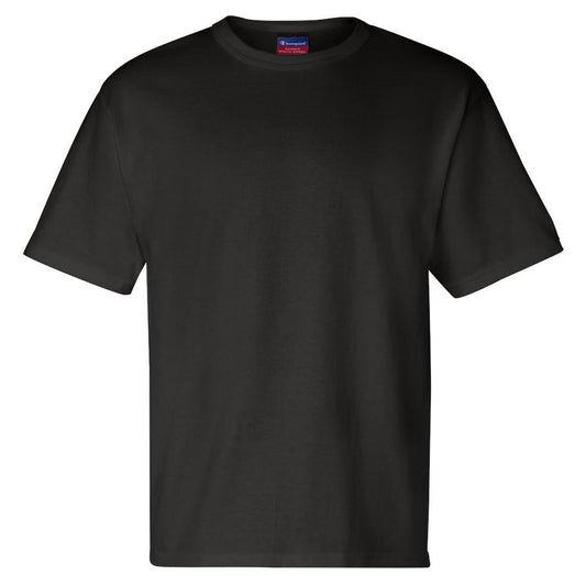 Black T-Shirts - Champion - Comfortable Cotton Fit