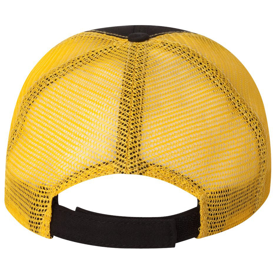Black/Gold Ball Cap - Sportsman - Bio-Washed Twill