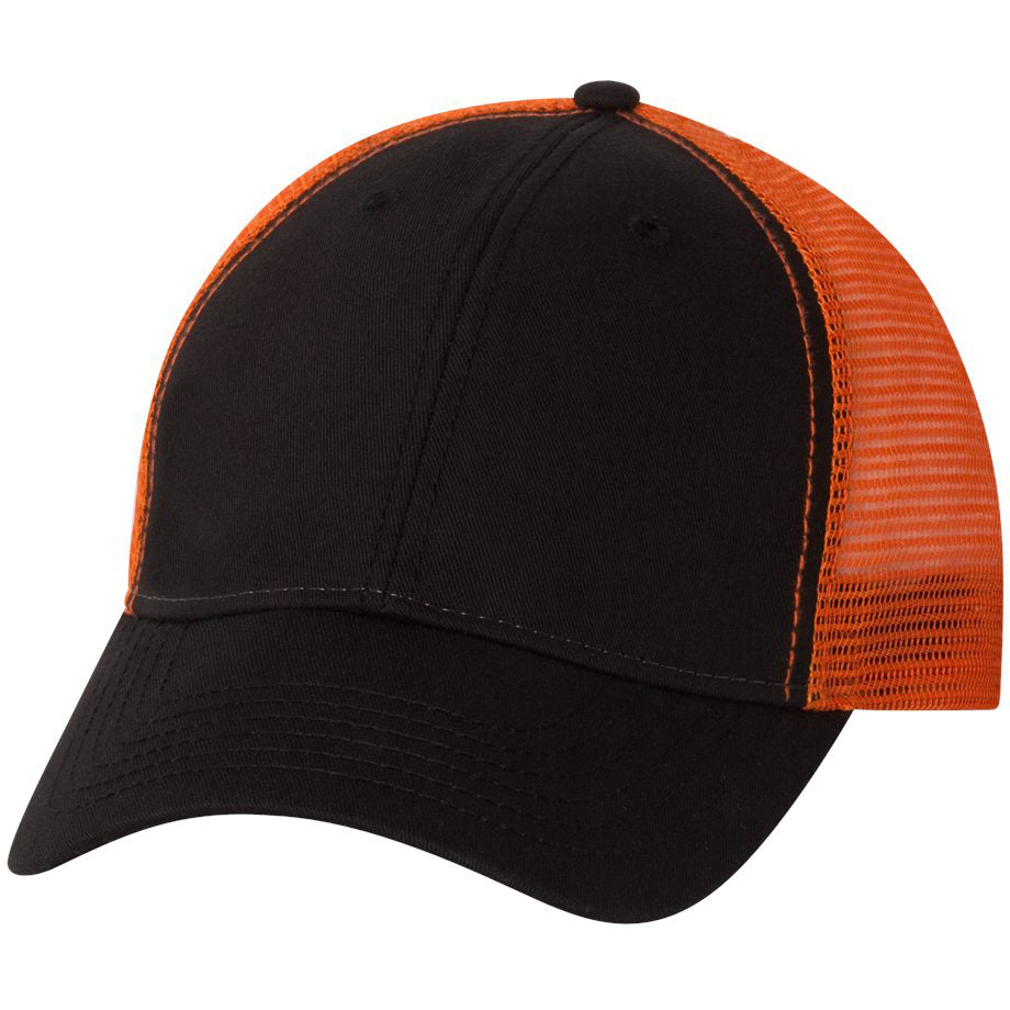 Black/Gold Ball Cap - Sportsman - Bio-Washed Twill