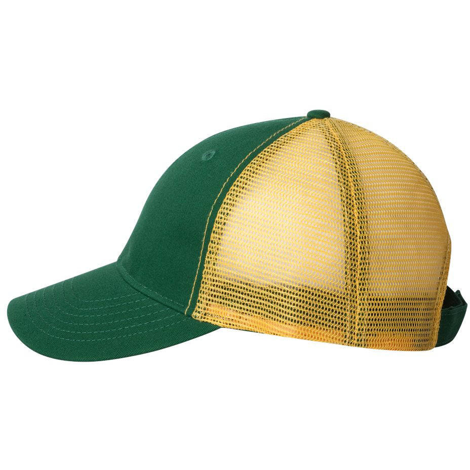 Black/Gold Ball Cap - Sportsman - Bio-Washed Twill