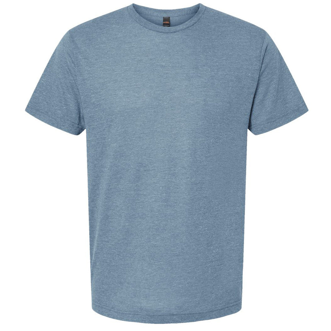 Athletic Blue Tri Blend T-Shirts - Tultex - Soft Fabric