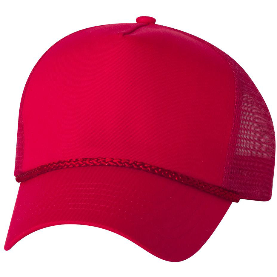 White Ball Caps - Valucap - Comfortable Mesh-Back