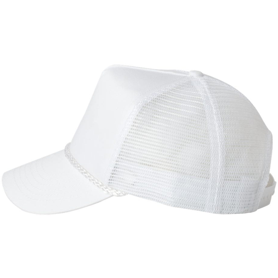 White Ball Caps - Valucap - Comfortable Mesh-Back