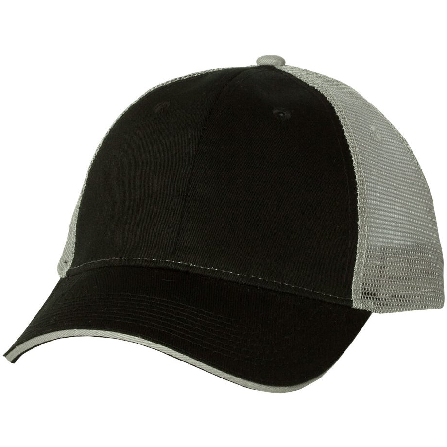 Black/Grey Ball Cap - Valucap - Comfortable Fit