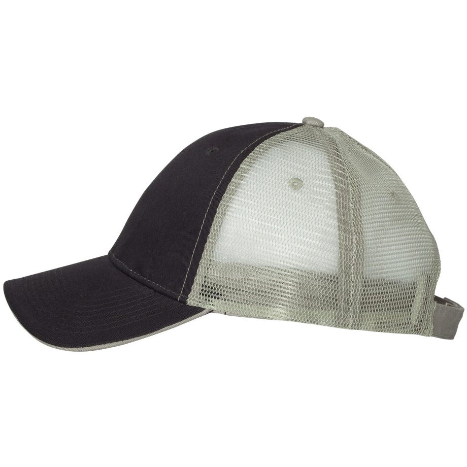 Black/Grey Ball Cap - Valucap - Comfortable Fit