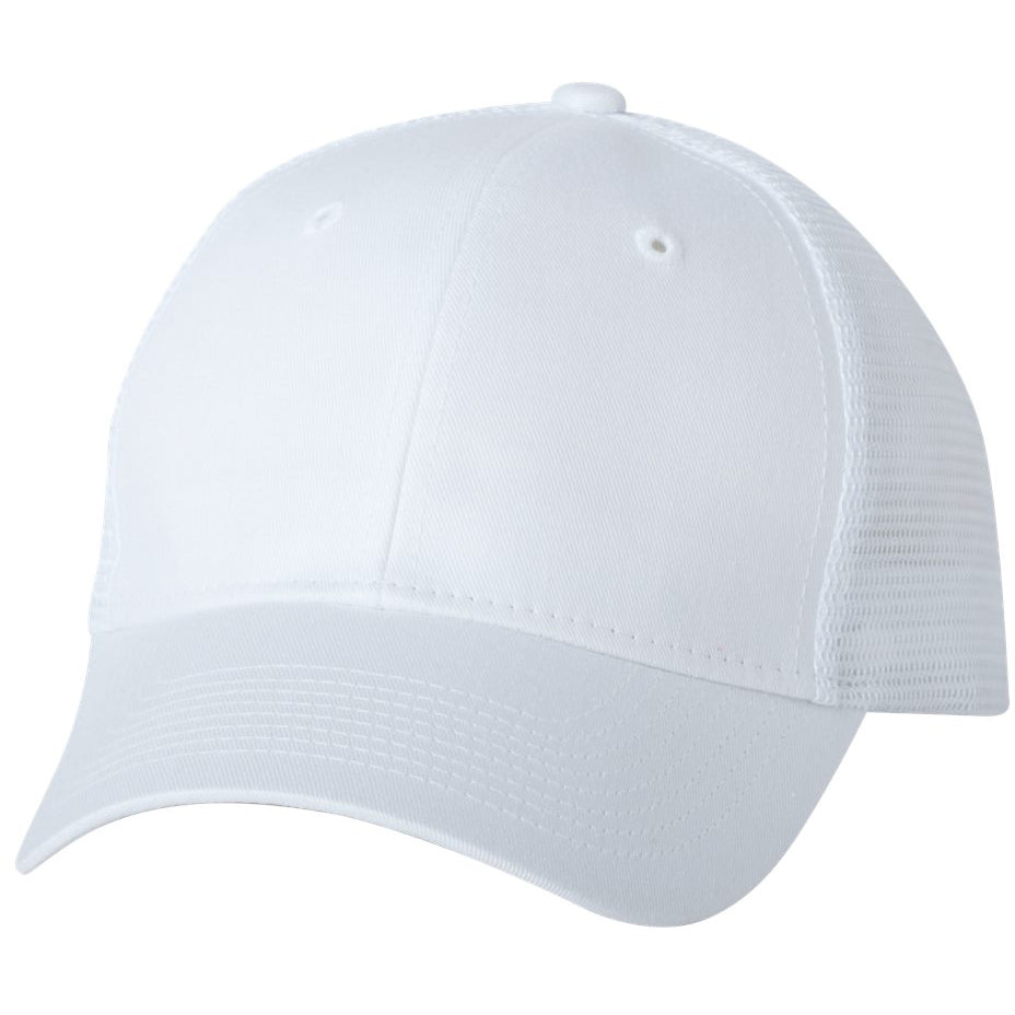 White Ball Caps - Valucap - Structured Polyester