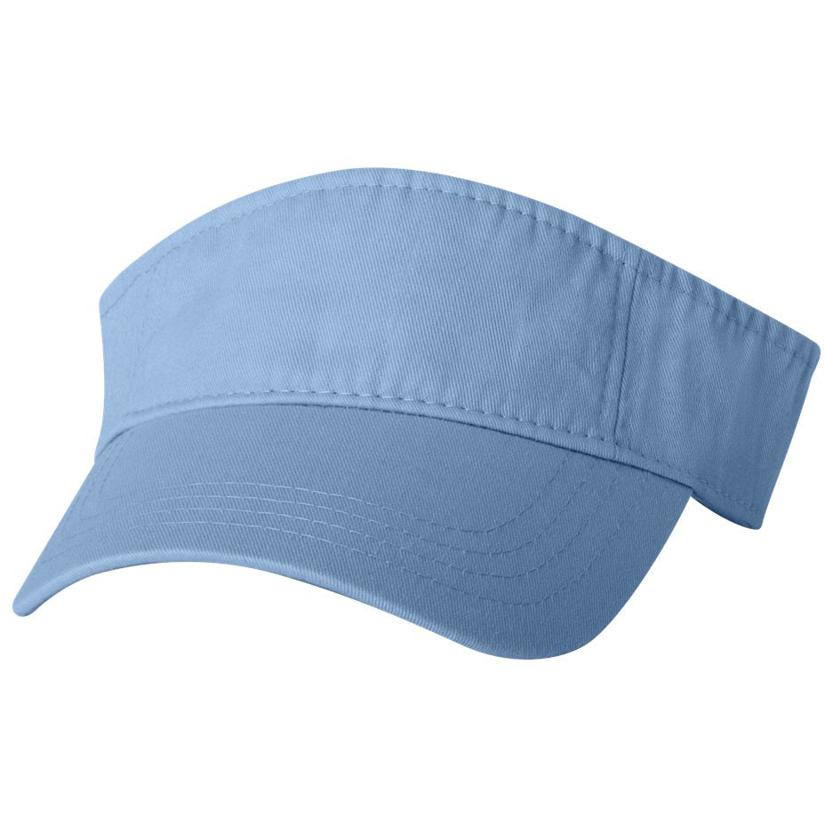 Black Visors - Valucap - Bio-Washed Cotton Fabric