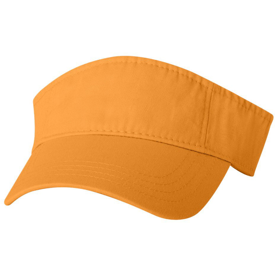 Black Visors - Valucap - Bio-Washed Cotton Fabric