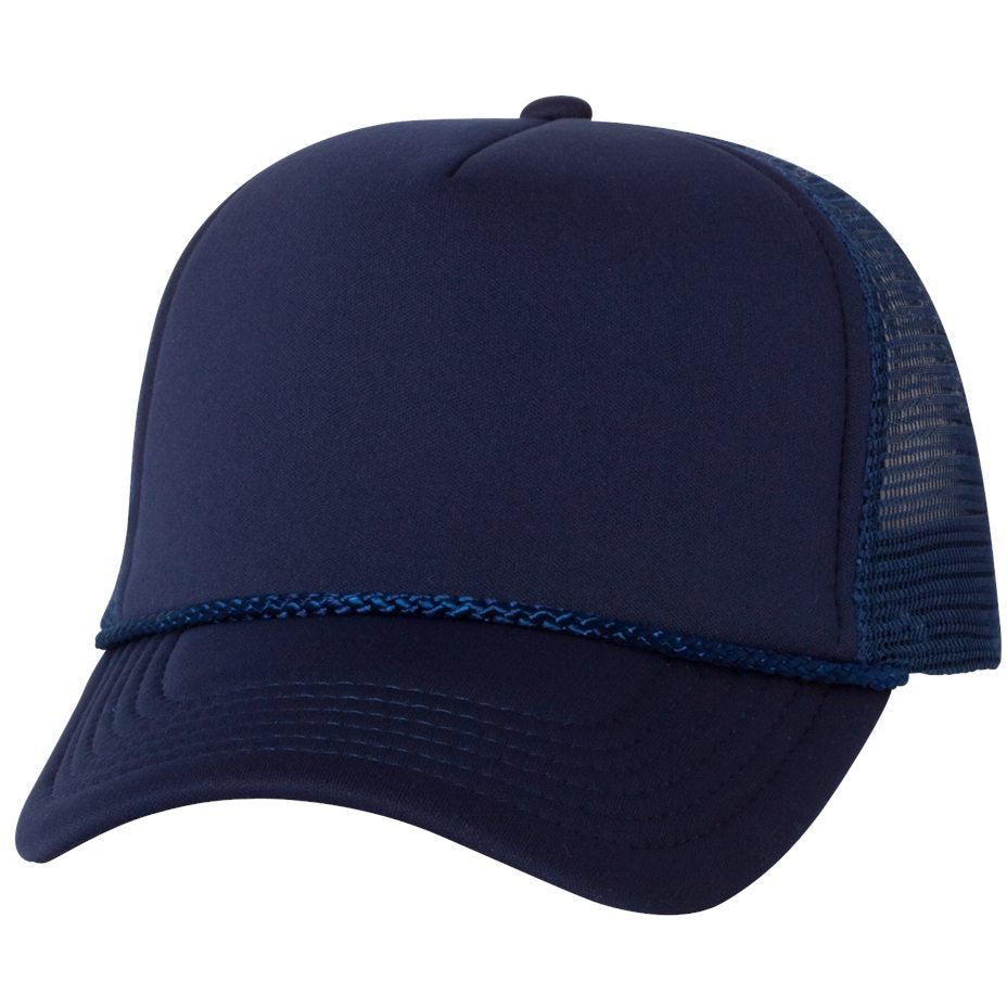 White Foam Ball Caps - Valucap - Mesh Back Design