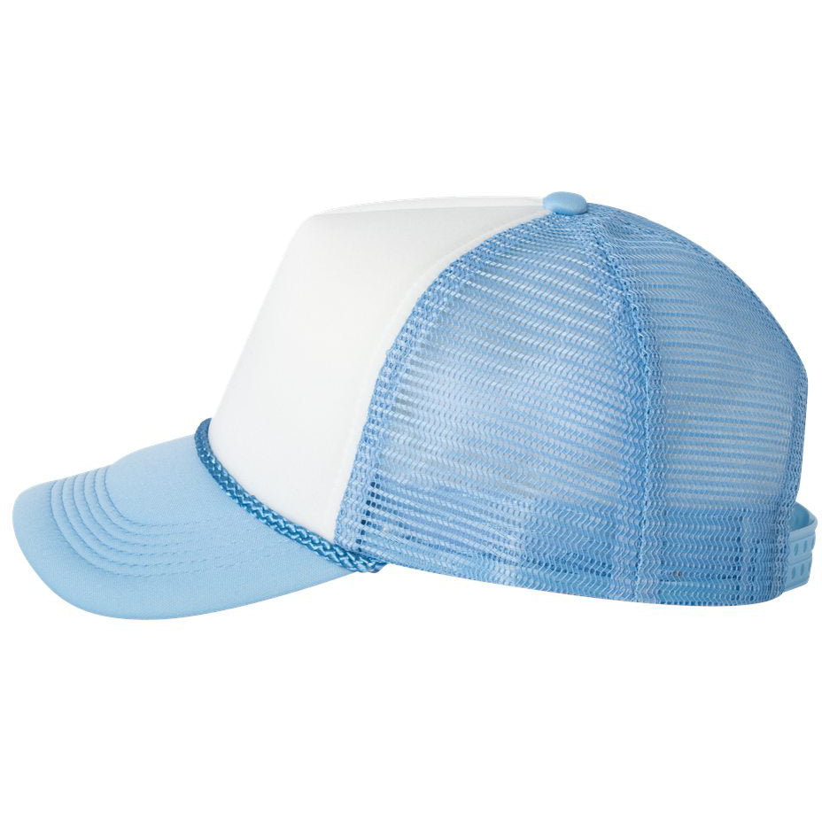White Foam Ball Caps - Valucap - Mesh Back Design