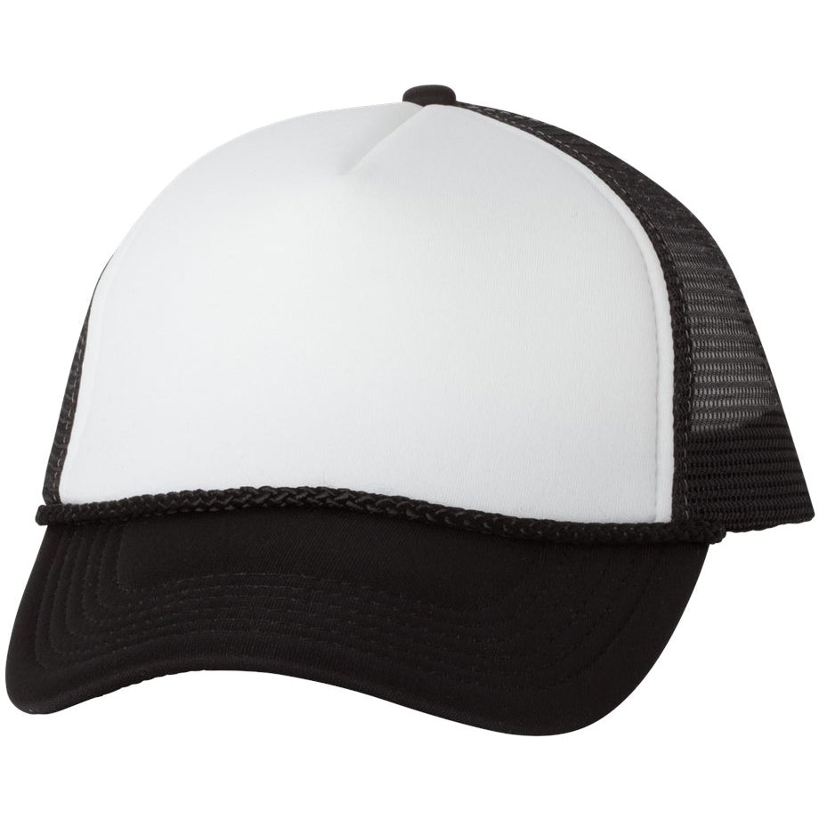 White Foam Ball Caps - Valucap - Mesh Back Design