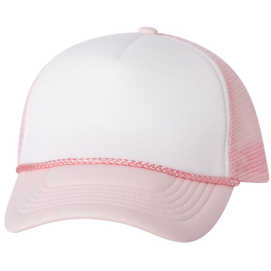 White Foam Ball Caps - Valucap - Mesh Back Design