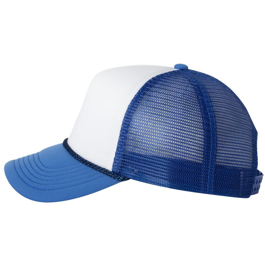 White Foam Ball Caps - Valucap - Mesh Back Design