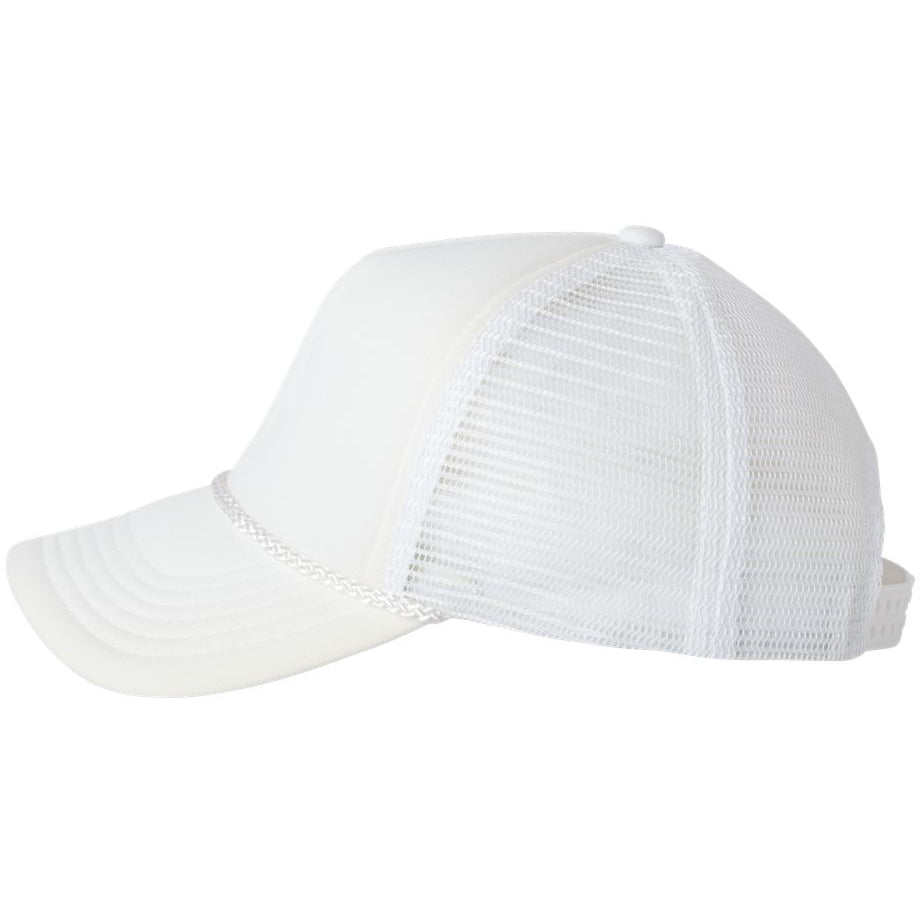White Foam Ball Caps - Valucap - Mesh Back Design