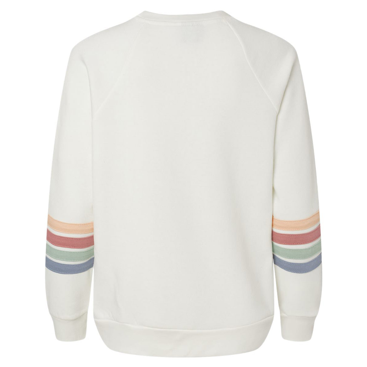 Charcoal Sweatshirt - MV Sport - Striped Sleeves Crewneck