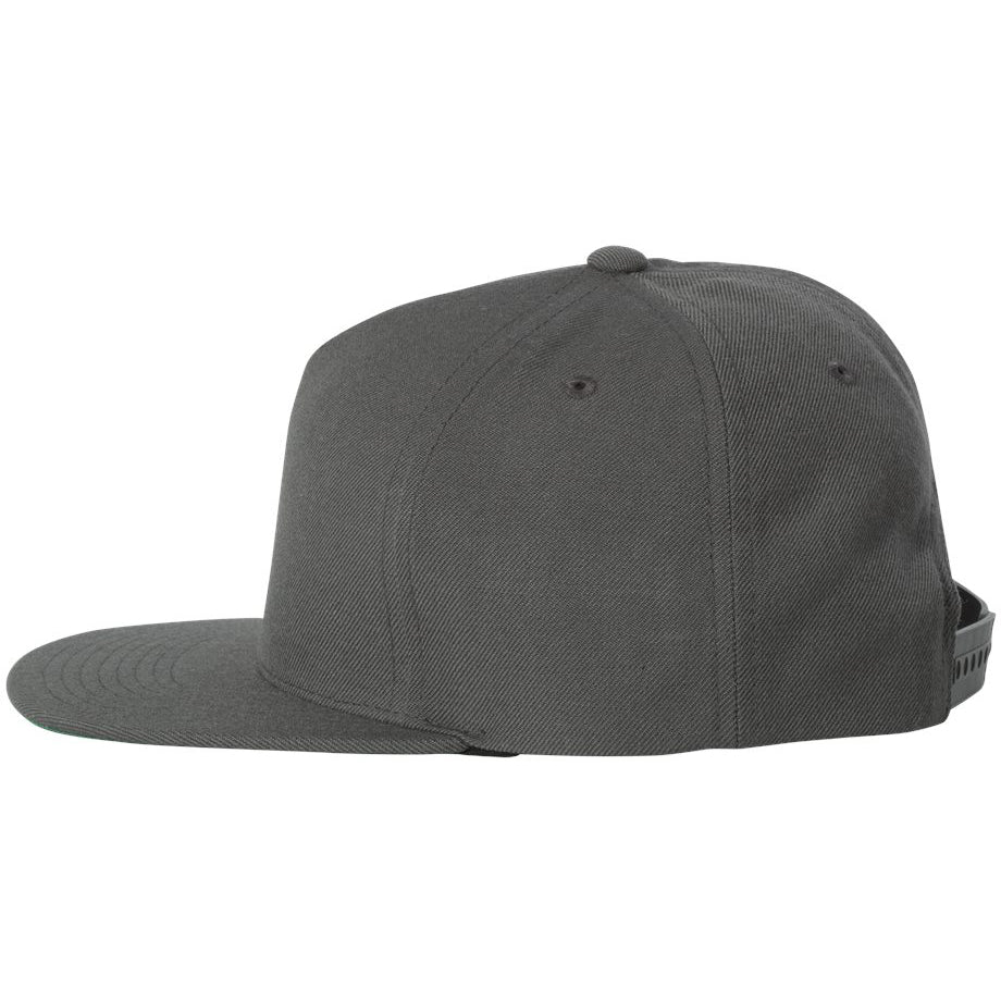 Black Flat Brim Hat - YP Classics - Snapback Style