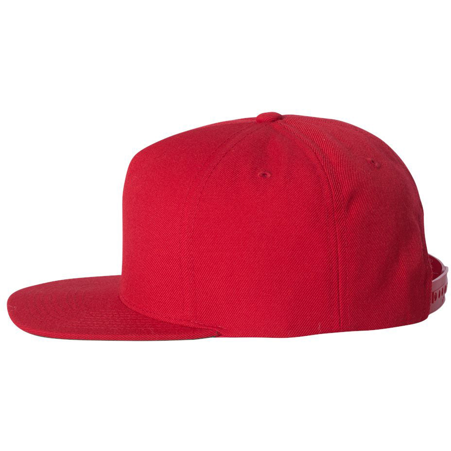 Black Flat Brim Hat - YP Classics - Snapback Style