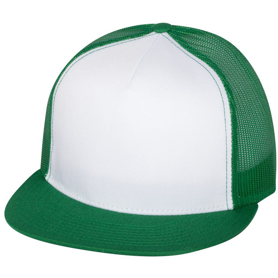 Black Flat Brim Hats - YP Classics - Stylish Trucker Cap