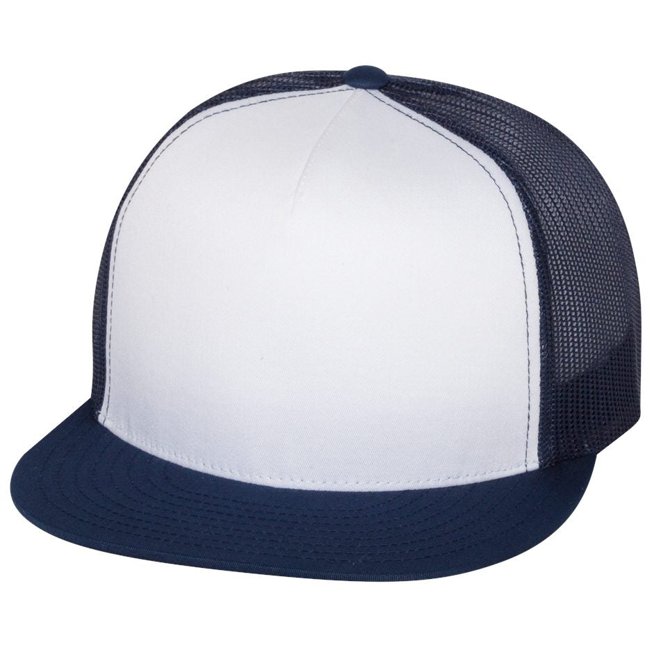 Black Flat Brim Hats - YP Classics - Stylish Trucker Cap