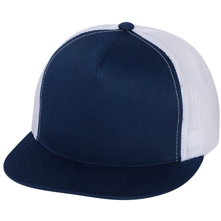 Black Flat Brim Hats - YP Classics - Stylish Trucker Cap