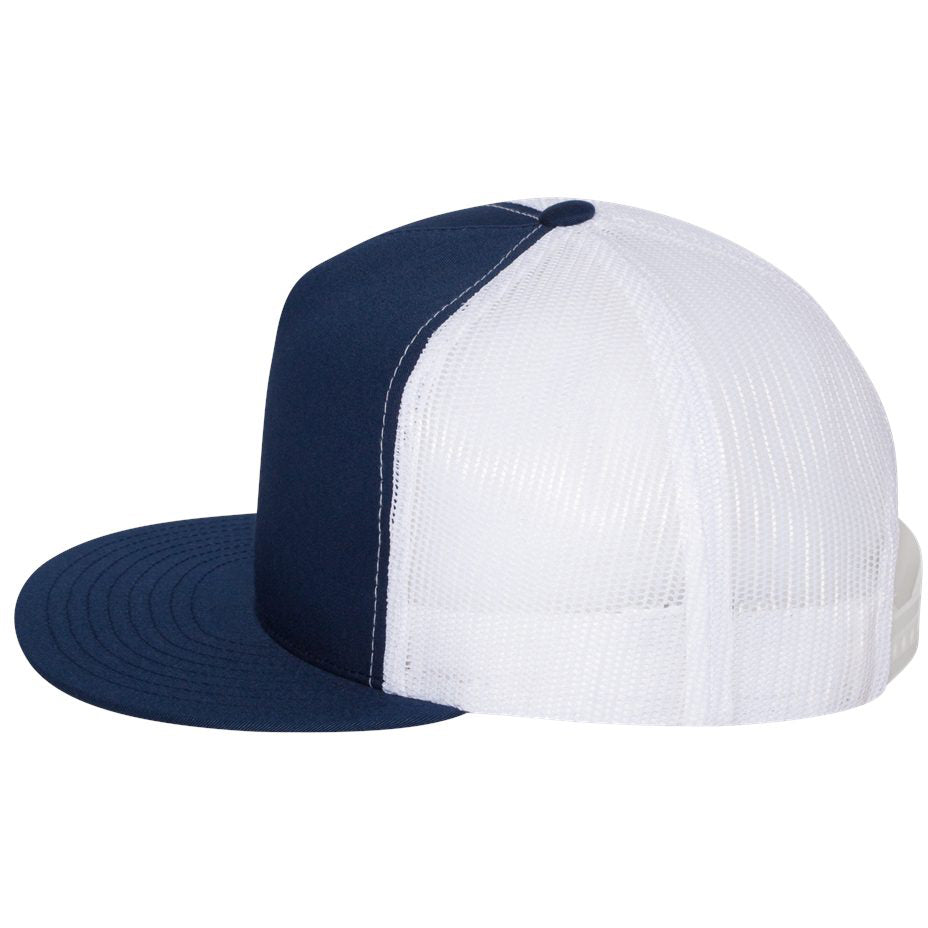 Black Flat Brim Hats - YP Classics - Stylish Trucker Cap