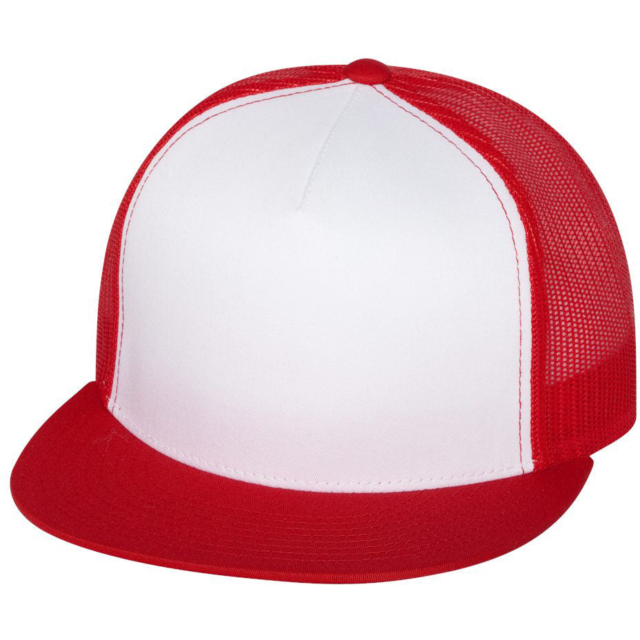 Black Flat Brim Hats - YP Classics - Stylish Trucker Cap