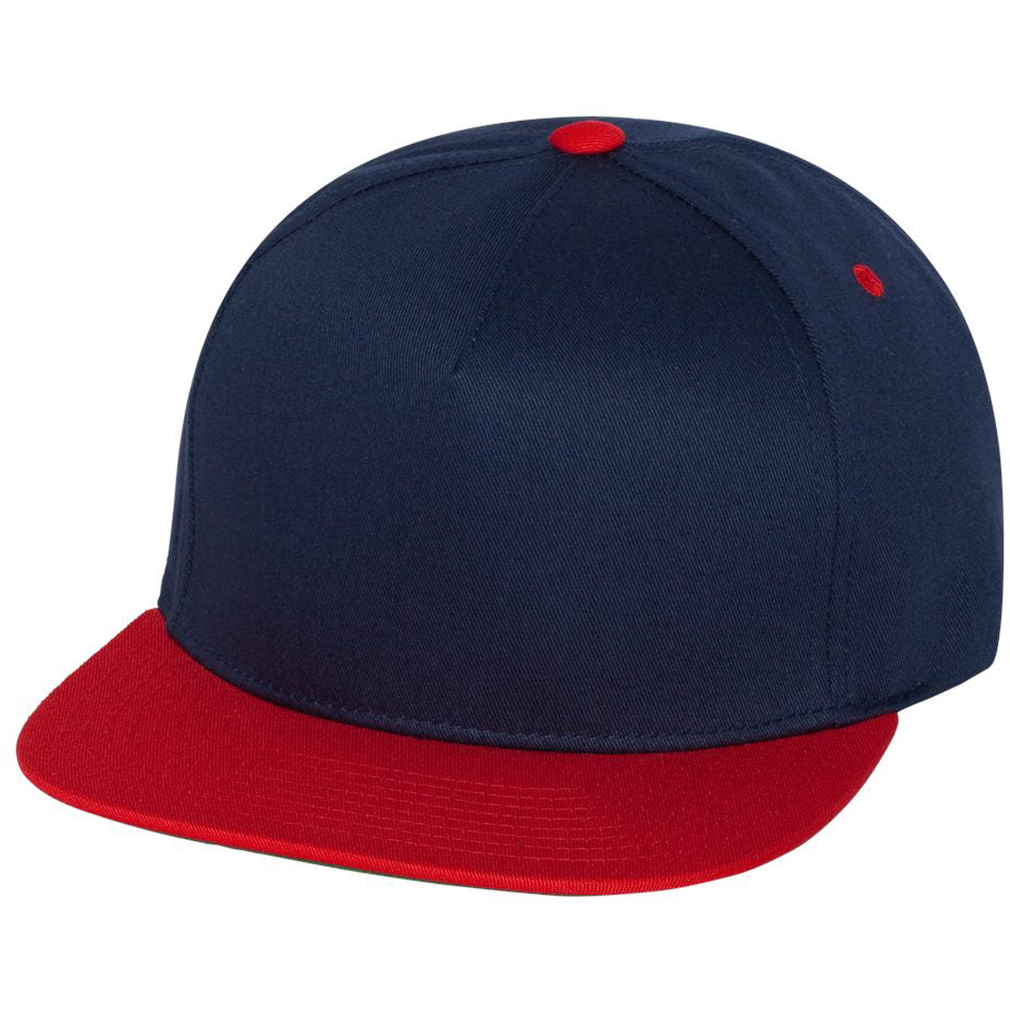 Black Flat Brim Hat - YP Classics - Cotton Twill