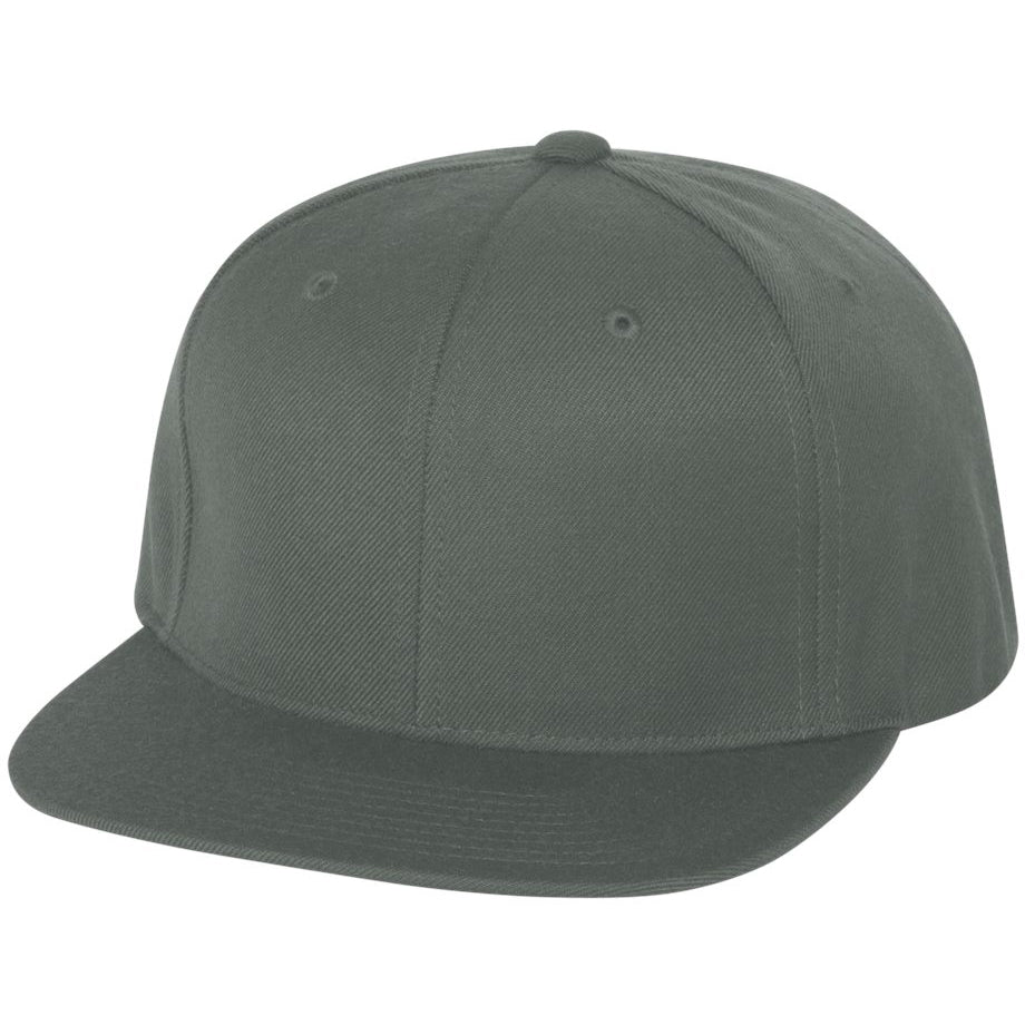 Black/Red Flat Brim Hat - YP Classics - Wool Blend