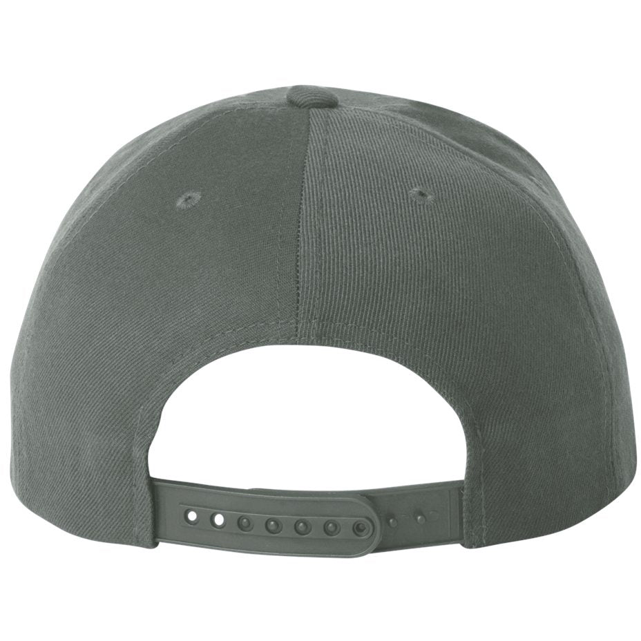Black/Red Flat Brim Hat - YP Classics - Wool Blend