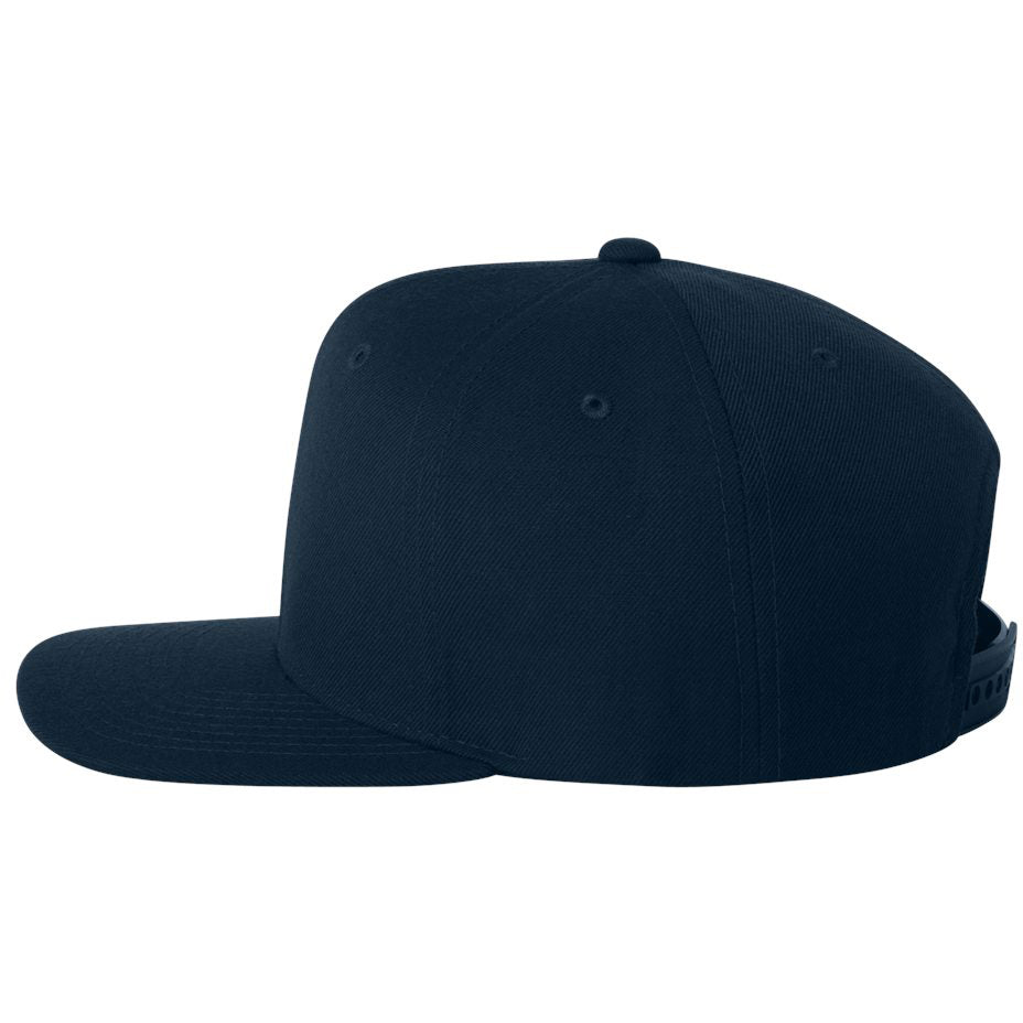 Black/Red Flat Brim Hat - YP Classics - Wool Blend