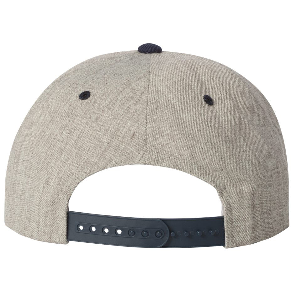 Black/Red Flat Brim Hat - YP Classics - Wool Blend