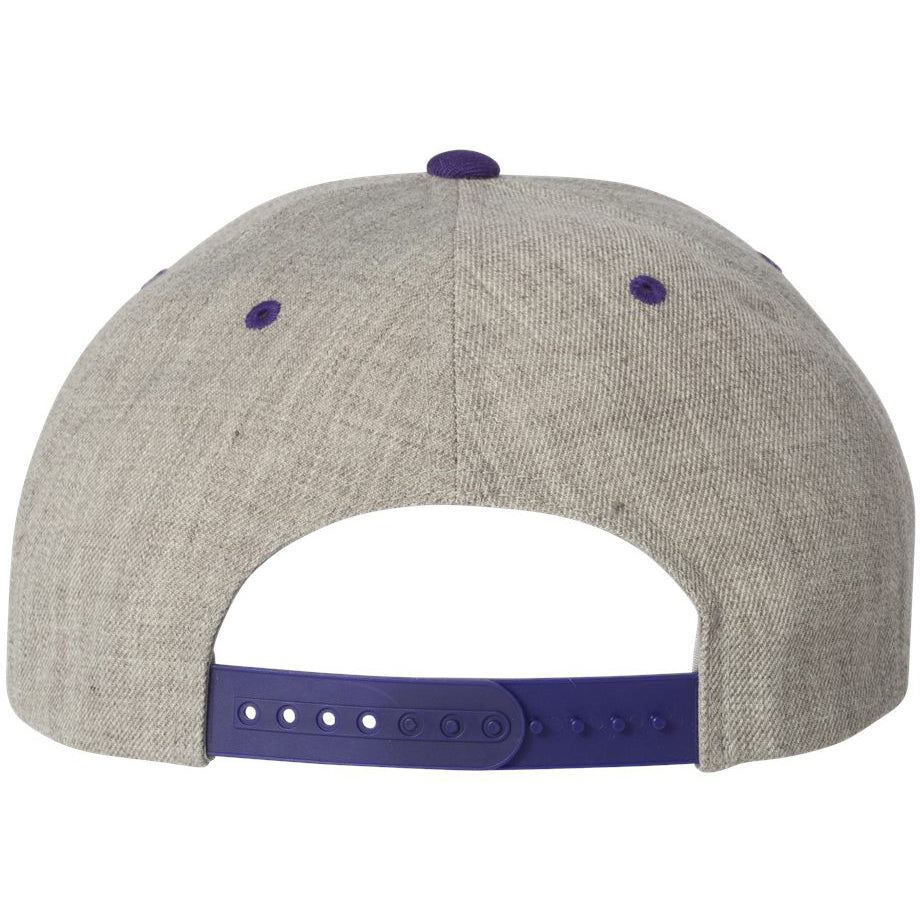 Black/Red Flat Brim Hat - YP Classics - Wool Blend