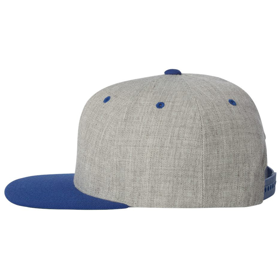 Black/Red Flat Brim Hat - YP Classics - Wool Blend