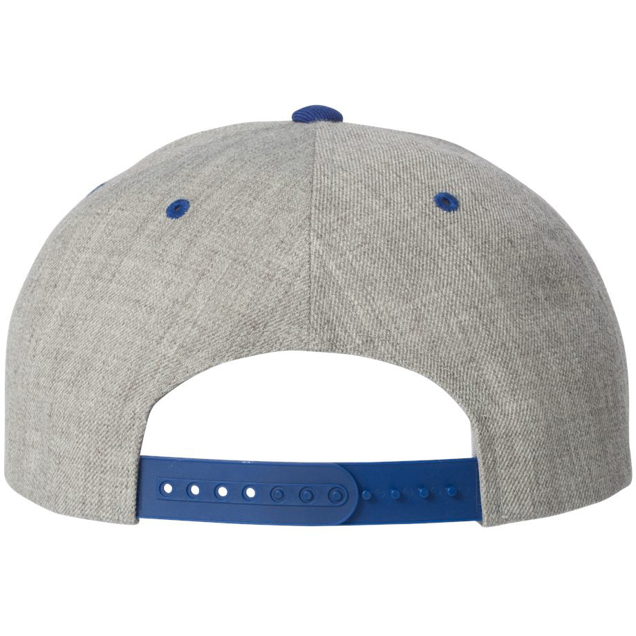 Black/Red Flat Brim Hat - YP Classics - Wool Blend