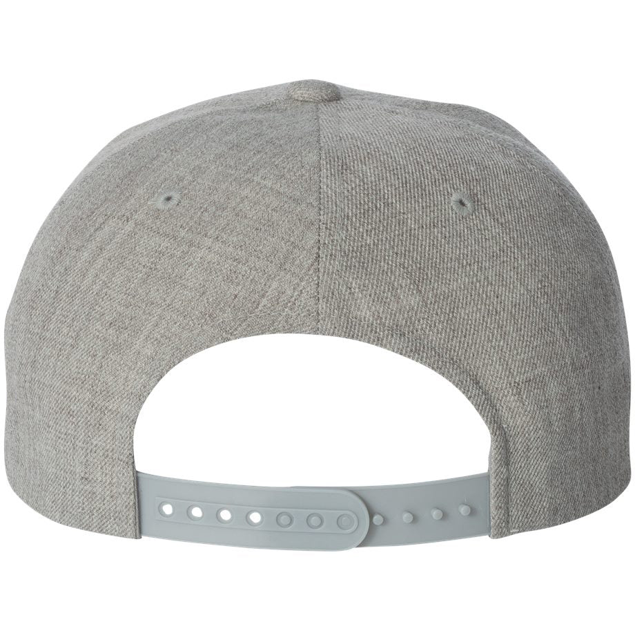 Black/Red Flat Brim Hat - YP Classics - Wool Blend
